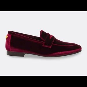 BOUGEOTTE Velvet Flat Penny Loafers IT 40 US 9 [New Loafers, Dust Bag, Box]